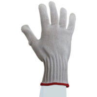 SHOWA™ Size 9 White D-FLEX® PLUS Dotted Style 7 gauge Medium Weight HPPE Yarn Right Hand Cut Resistant Gloves With Seamless Knit Wrist And PVC Dots Coating