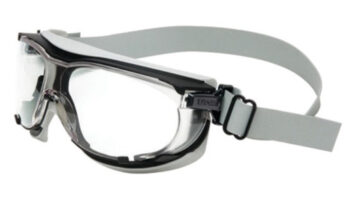 Uvexﾮ by Honeywell Carbonvisionﾙ Impact Goggles With Black And Gray Frame, Clear Dura-Stremeﾮ Anti-Fog Anti-Scratch Hard Coat Lens And Neoprene Headband
