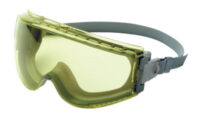 Uvexﾮ by Honeywell Stealthﾮ Impact Chemical Splash Goggles With Gray Frame, Amber Uvextremeﾮ Anti-Fog Lens And Neoprene Headband