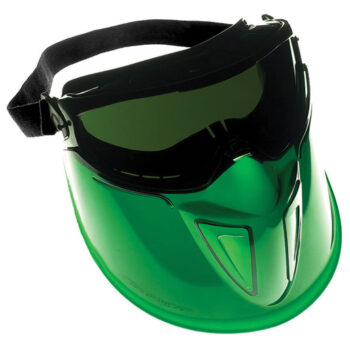 Kimberly-Clark Professional* Jackson Safety* V90 Shield Monogoggle* XTR Indirect Vent Goggles With Black Frame, IRUV Shade 5.0 Anti-Fog Lens And Polycarbonate Face Shield