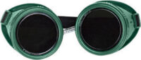 Radnorﾮ Welding Goggles With Green Hard Plastic Frame And Shade 5 Green 50mm Round Lens