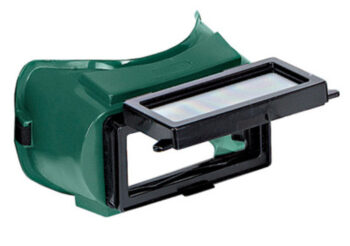 Radnorﾮ Lift Front Welding Goggles With Green Soft Frame And Shade 5 Green 2" X 4" Lens