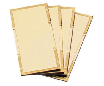 Radnorﾮ 2" X 4 1/4" Shade 11 Gold-Coated Polycarbonate Filter Plate