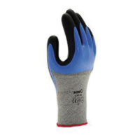 SHOWA® Glove Size 7 Gray S-TEX® 376 13 Gauge Polyethylene, Nitrile And Foam Nitrile Double Dipped Cut Resistant Gloves With Knit Wrist And Neoprene And Nitrile Coating