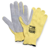 Honeywell One Size Fits Most Yellow And Gray Junk Yard Dog 7 gauge Standard Weight Cut Resistant Gloves With Seamless Knit Wrist And Kevlar® Seamless Knit Blend