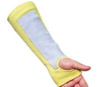 Memphis Gloves Yellow 14" Kevlar® Cut-Resistant Sleeve With Thumb Slot And Leather Pad With Abrasion Resistance