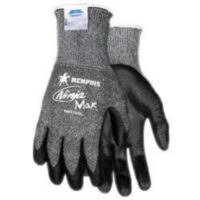 Memphis X-Large Ninja® Max 10 Gauge Cut Resistant Black DSM Dyneema® Bi-Polymer Palm And Fingertip Coated Work Gloves With Knit Wrist