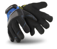 HexArmor® Size 7 Black And Blue Mechanics+ Clute Cut SuperFabric® And Synthetic Leather Reusable Cut Resistant Gloves With Elastic Cuff, High-Performance Polyethylene Kevlar® Lined And Hook And Loop Closure