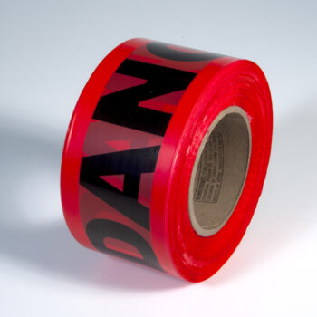 Radnorﾮ 3" X 1000' Red 2 mil Barricade Tape "Danger"