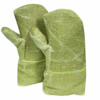 National Safety Apparel Jumbo 14" Brown 40 Ounce Zetex Plusﾮ Heat Resistant Mittens With Zetex Plusﾮ Cuff, Wool Lining, Straight Thumb And DuPontﾙ Kevlarﾮ Palm Patch
