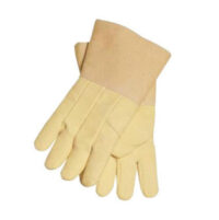 Tillmanル X-Large 14" Yellow Flextraᆴ Heat Resistant Gloves With Gold Acrylic Coated Fiberglass Gauntlet Cuff And Kevlarᆴ Thread
