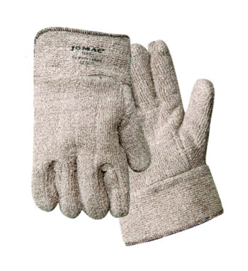 Wells Lamont X-Large Brown And White Jomacﾮ Extra Heavy Weight Loop-Out Terry Cloth Heat Resistant Gloves With 2 1/2" Safety Cuff