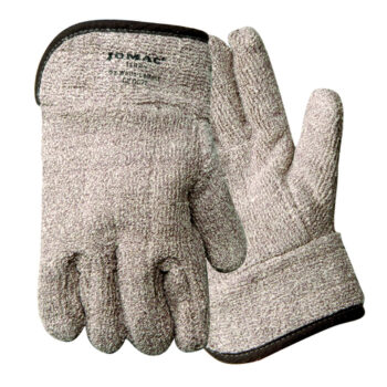 Wells Lamont X-Large Brown And White Jomacﾮ Extra Heavy Weight Loop-Out Terry Cloth Heat Resistant Gloves With 2 1/2" Safety Cuff