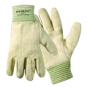 Wells Lamont Medium Natural Jomacﾮ Heavy Weight Loop-Out Terry Cloth Heat Resistant Gloves With Knit Wrist Cuff