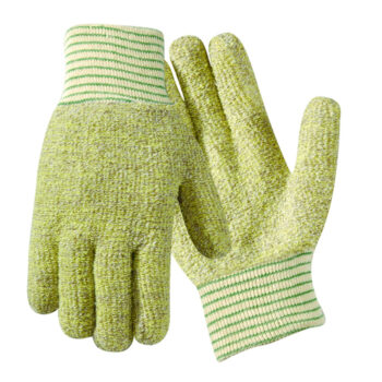 Wells Lamont Large Yellow And White Jomacﾮ Medium Weight Loop-Out Kevlarﾮ Cotton Blend Terry Cloth Heat Resistant Gloves With Knit Wrist Cuff